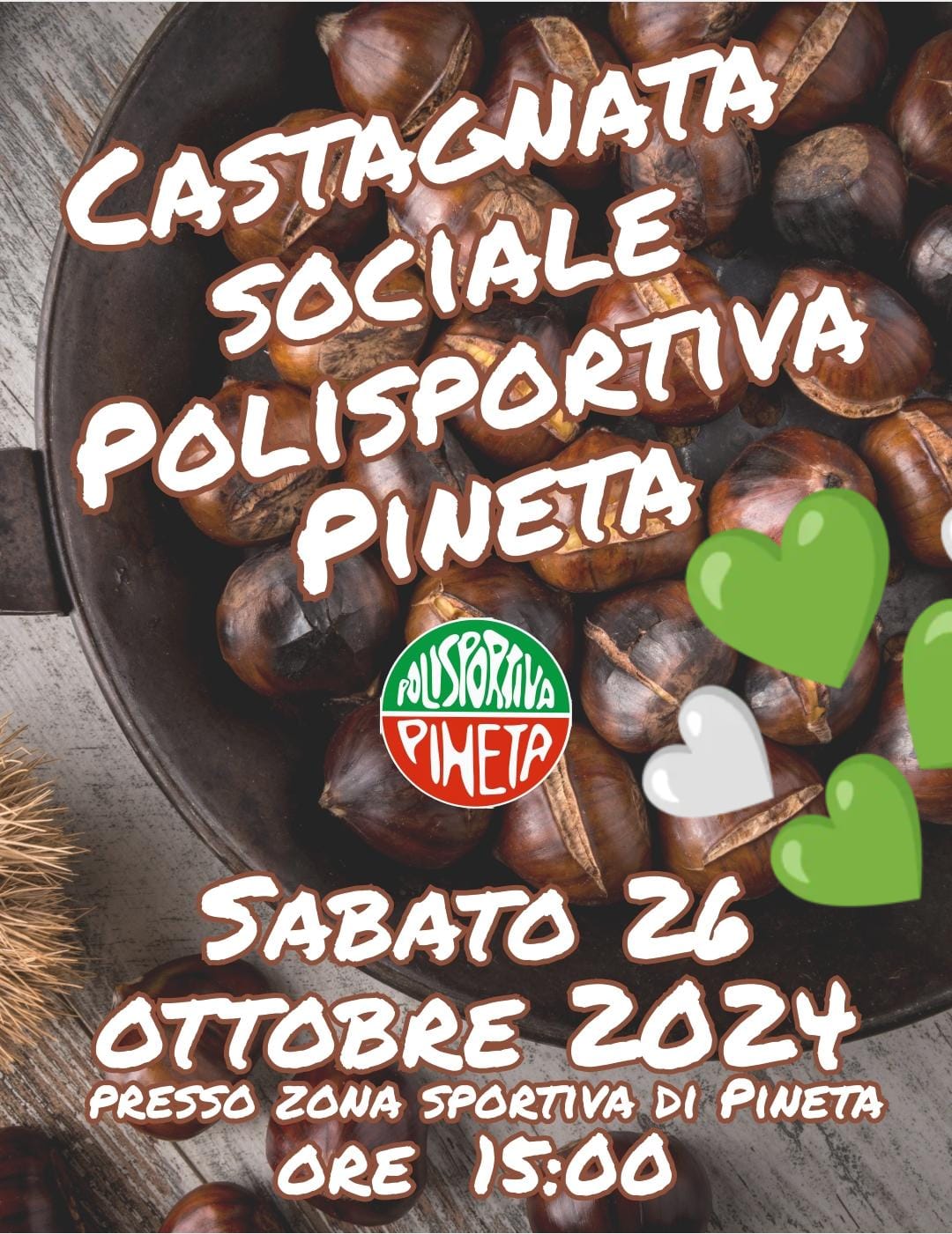 Castagnata Sociale sabato 26 ottobre 2024