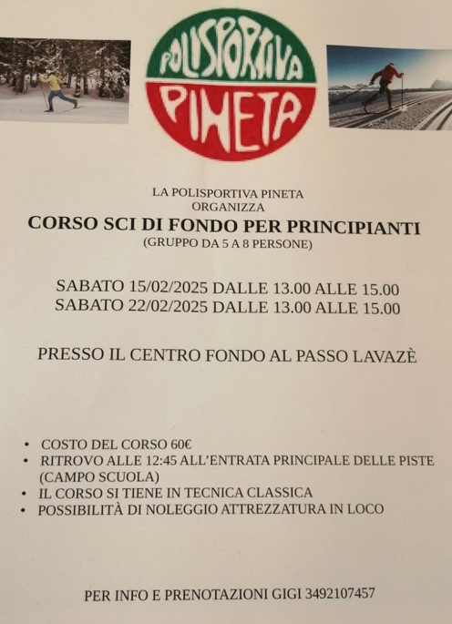 Corso sci di fondo